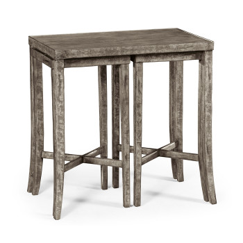 Nesting Cocktail Tables in Antique Dark Grey