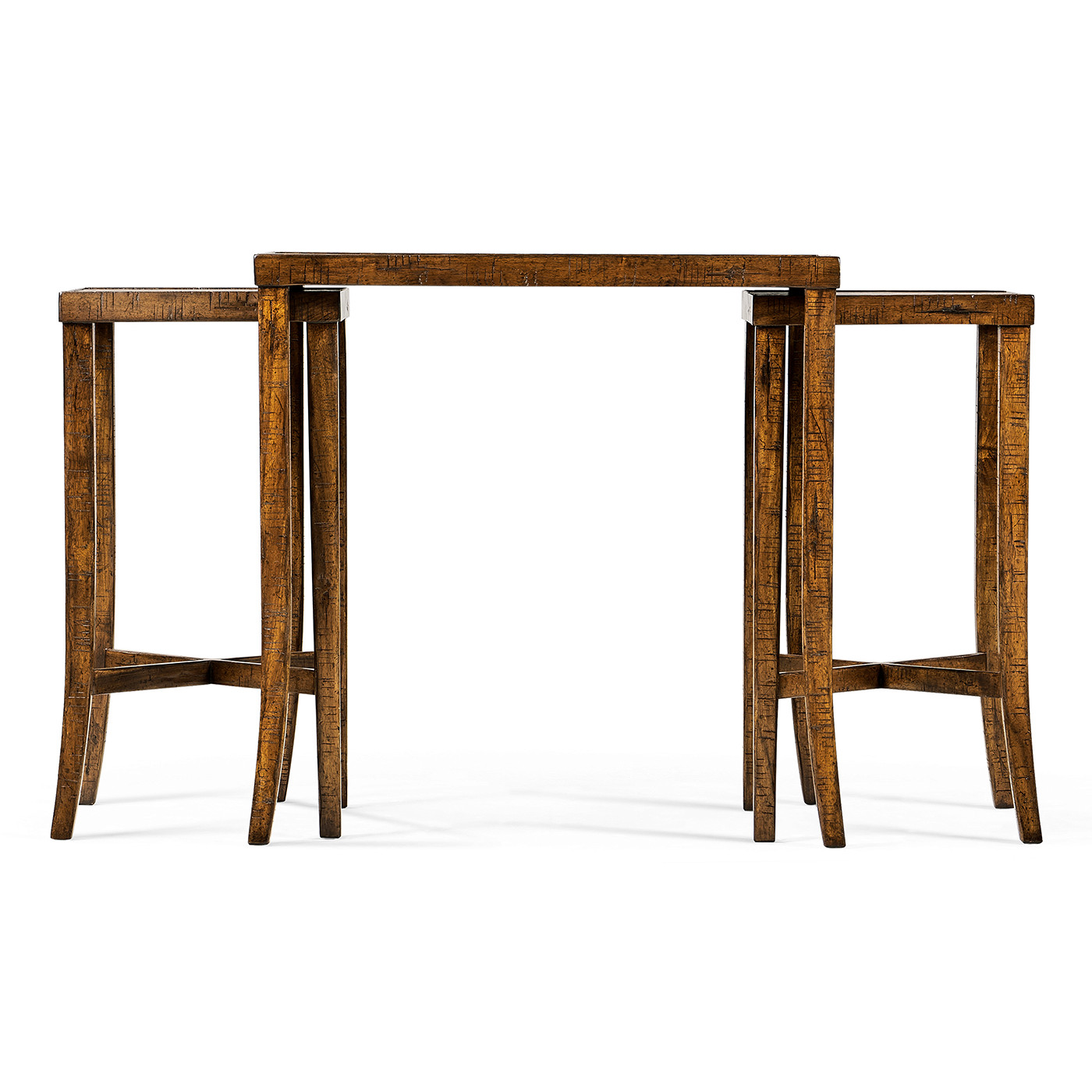 Nesting Cocktail Tables in Country Walnut