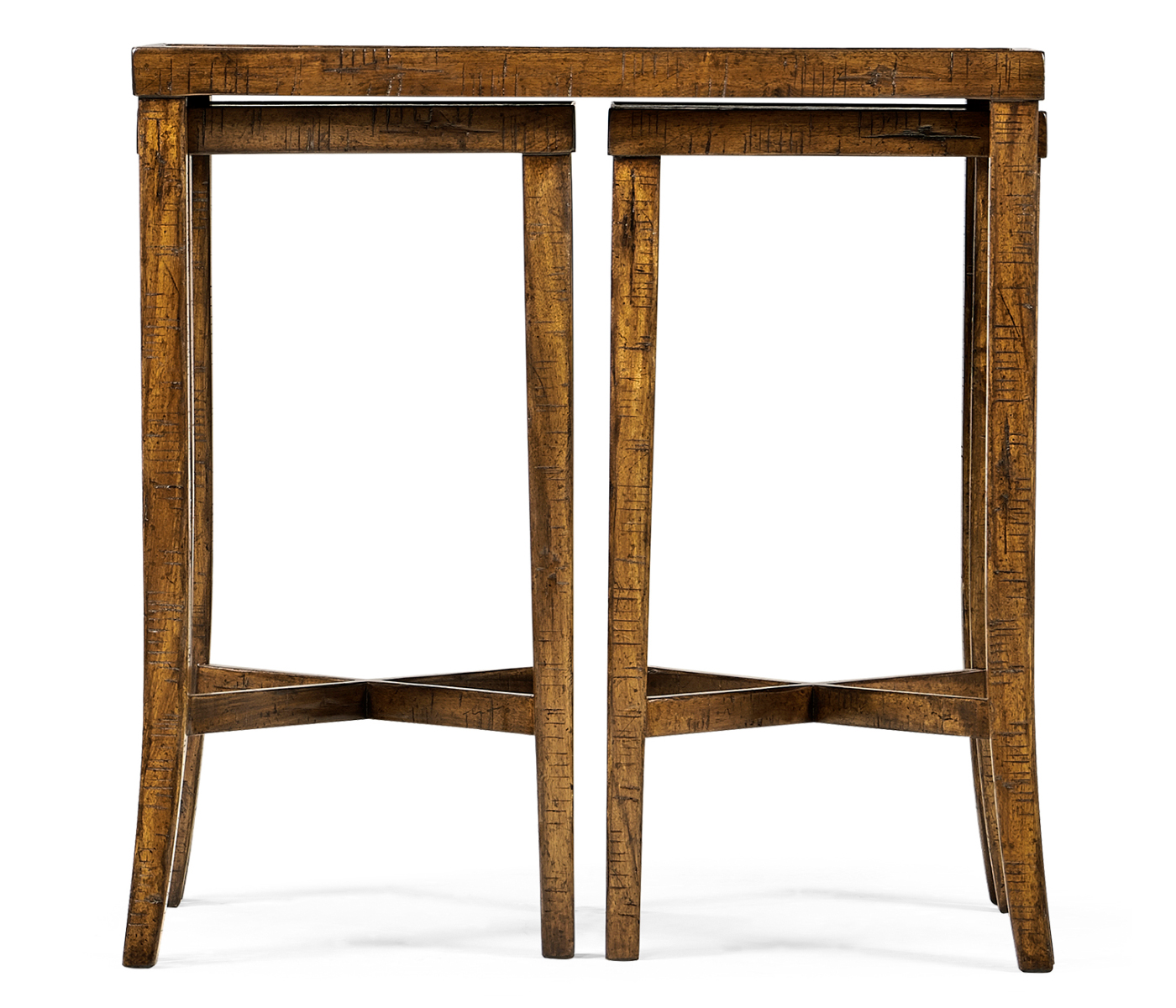 Nesting Cocktail Tables in Country Walnut