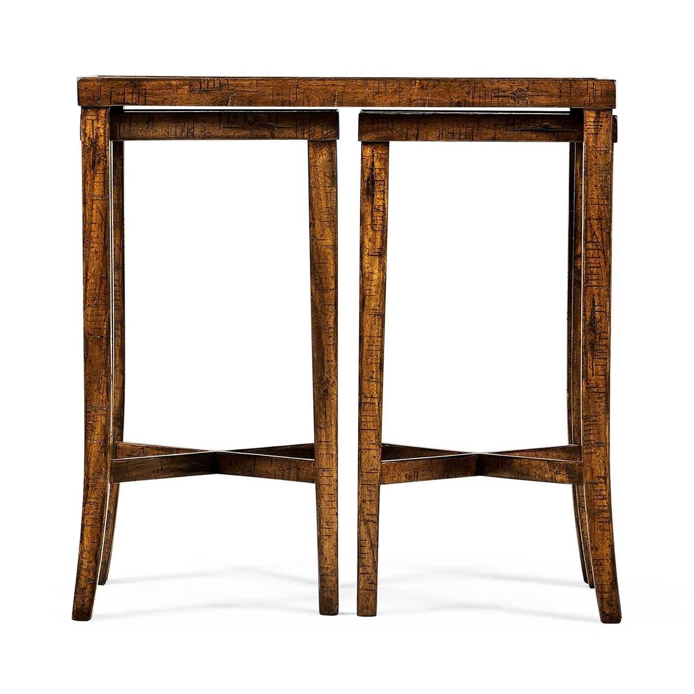 Nesting Cocktail Tables in Country Walnut