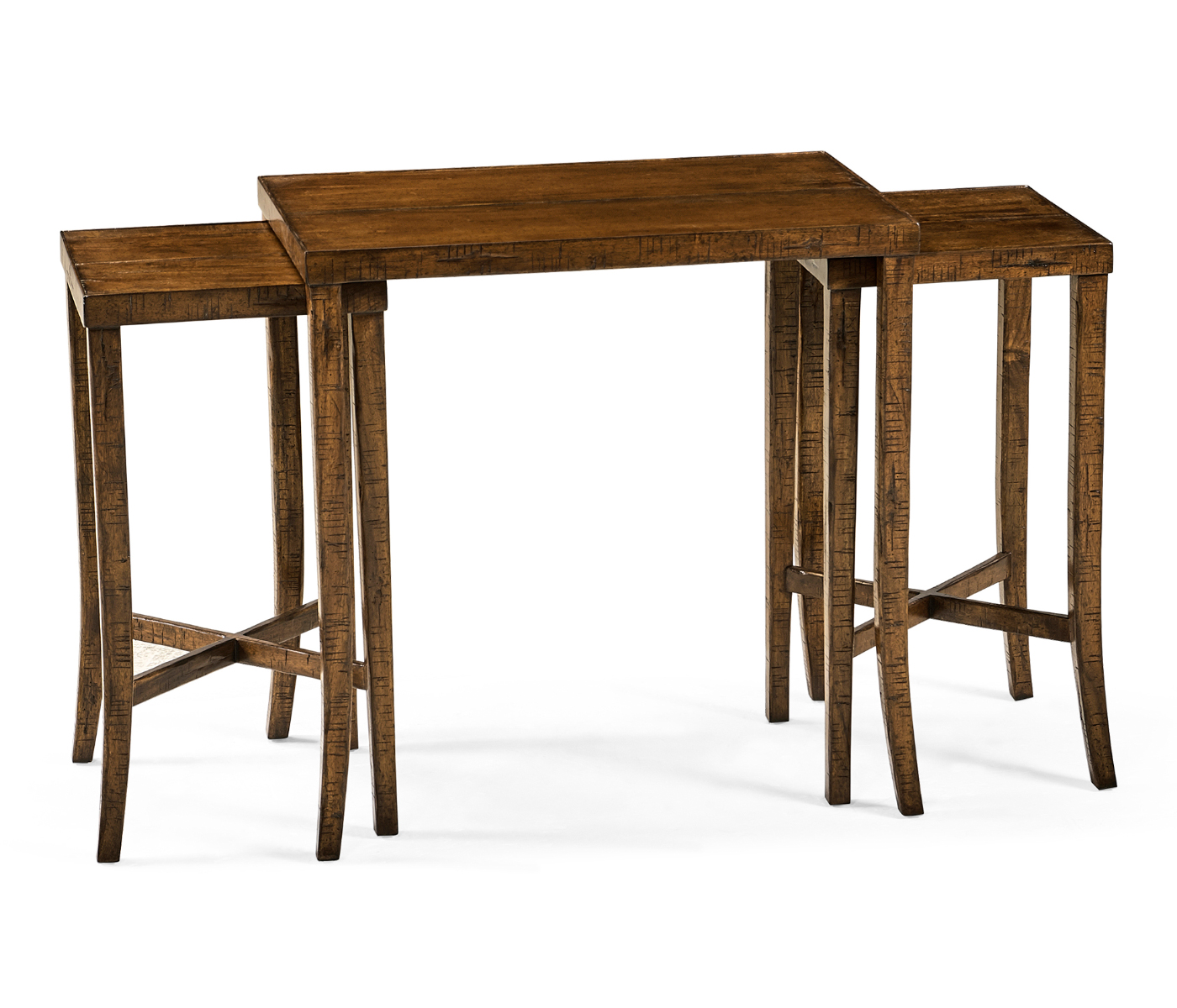 Nesting Cocktail Tables in Country Walnut