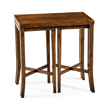 Nesting Cocktail Tables in Country Walnut