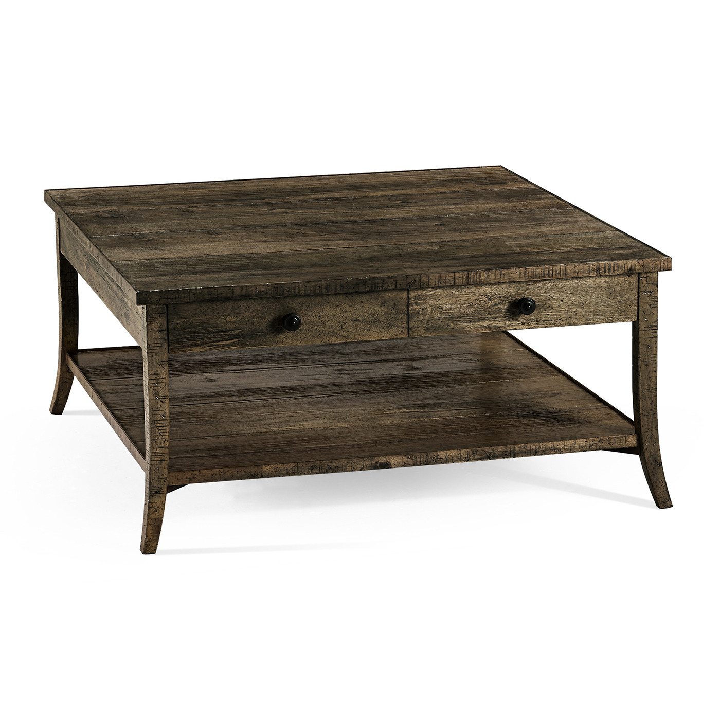Square Coffee Table in Dark Driftwood