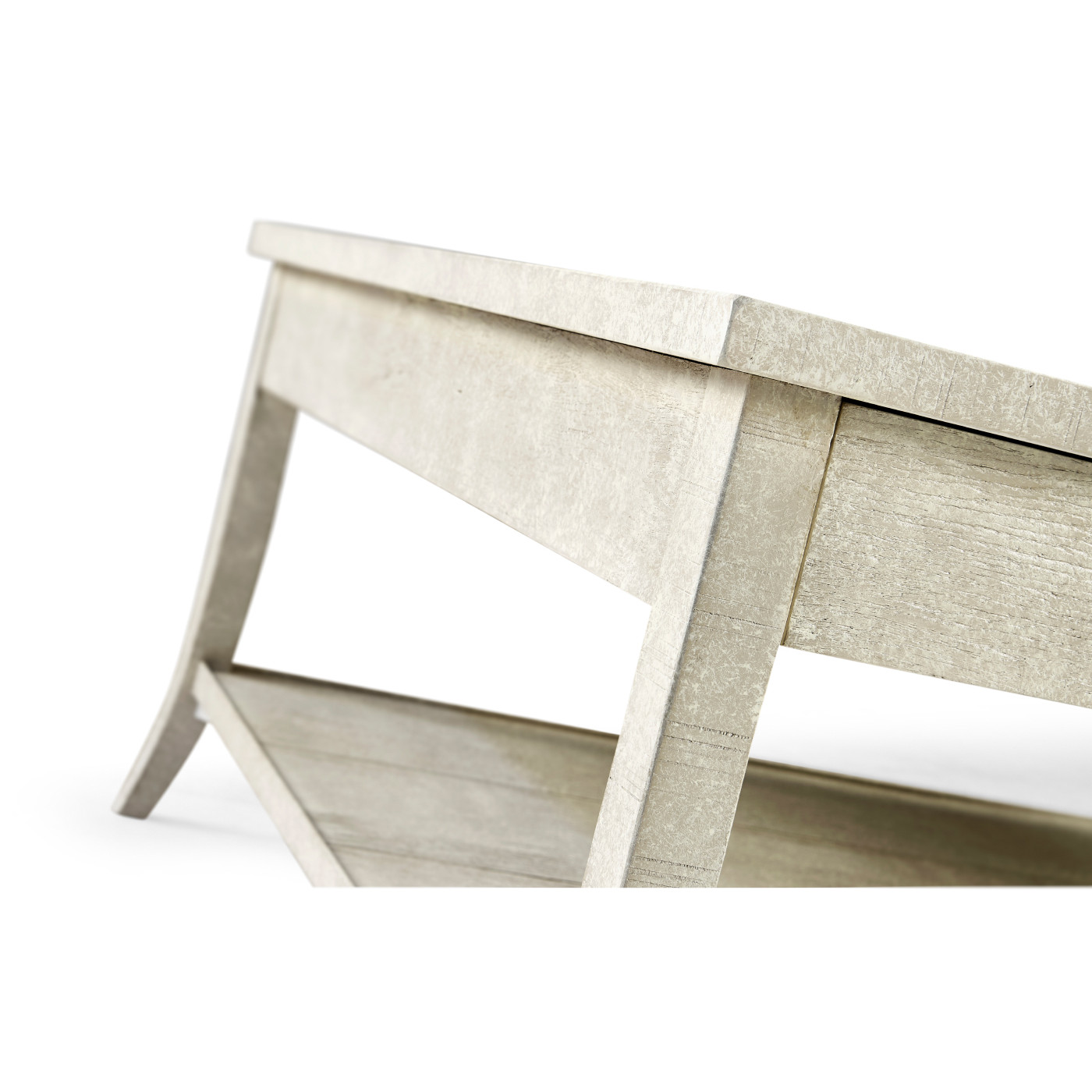 Square Coffee Table in Whitewash Driftwood