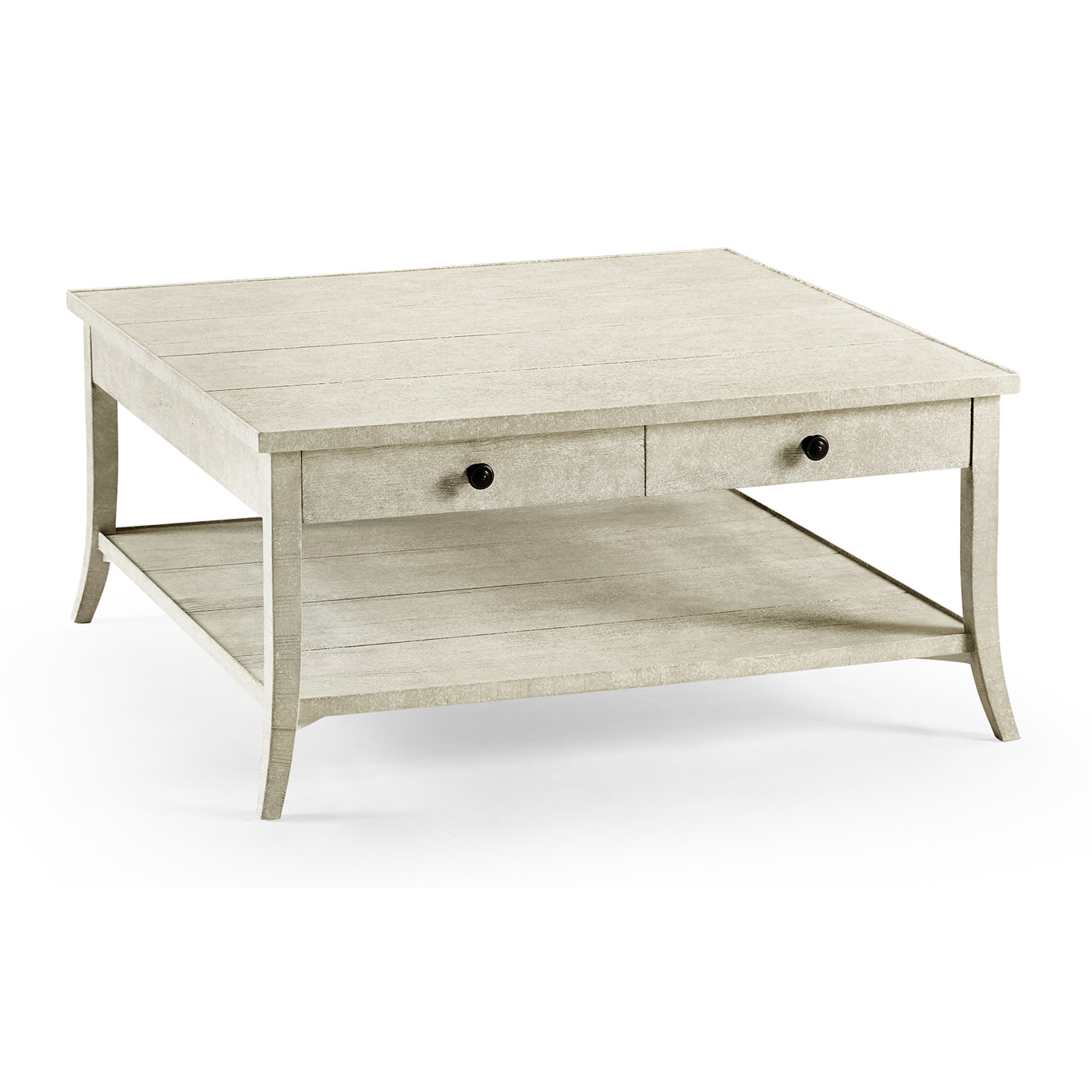 Square Coffee Table in Whitewash Driftwood