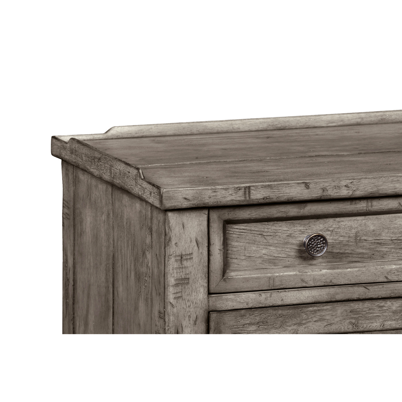 Four-Door Sideboard in Antique Dark Grey
