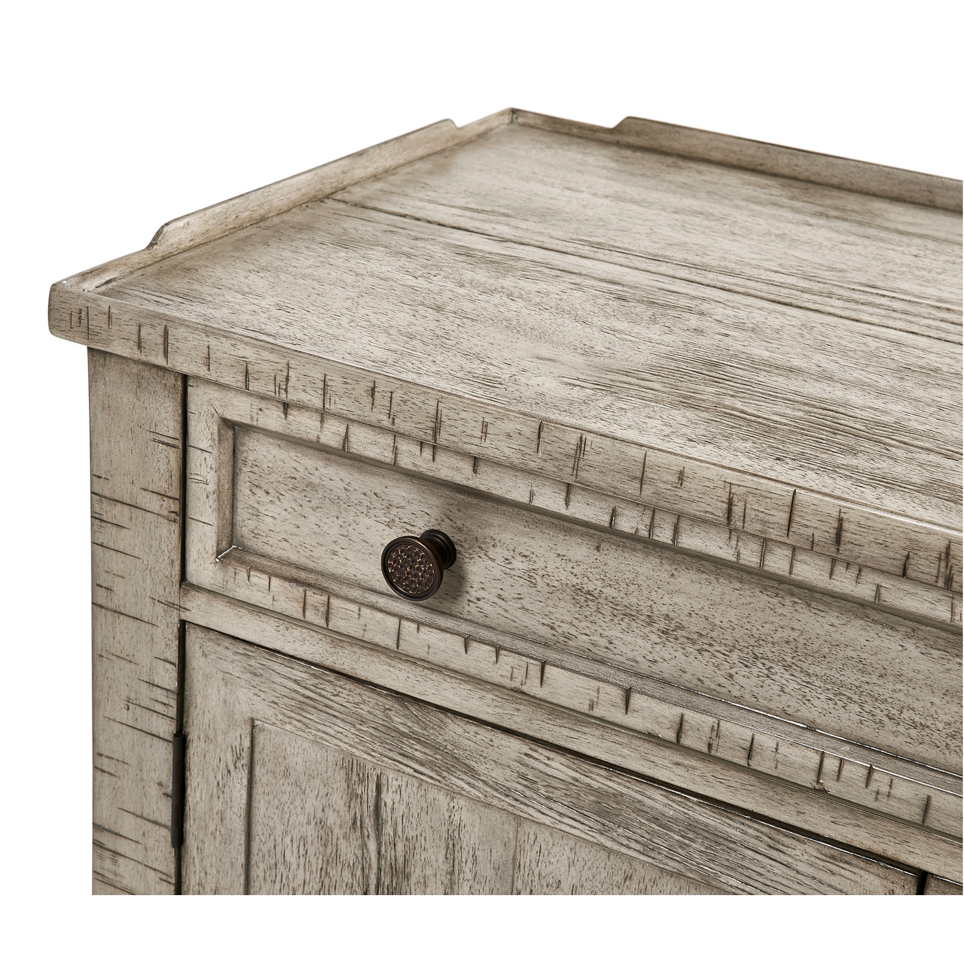 Four-Door Sideboard in Rustic Grey