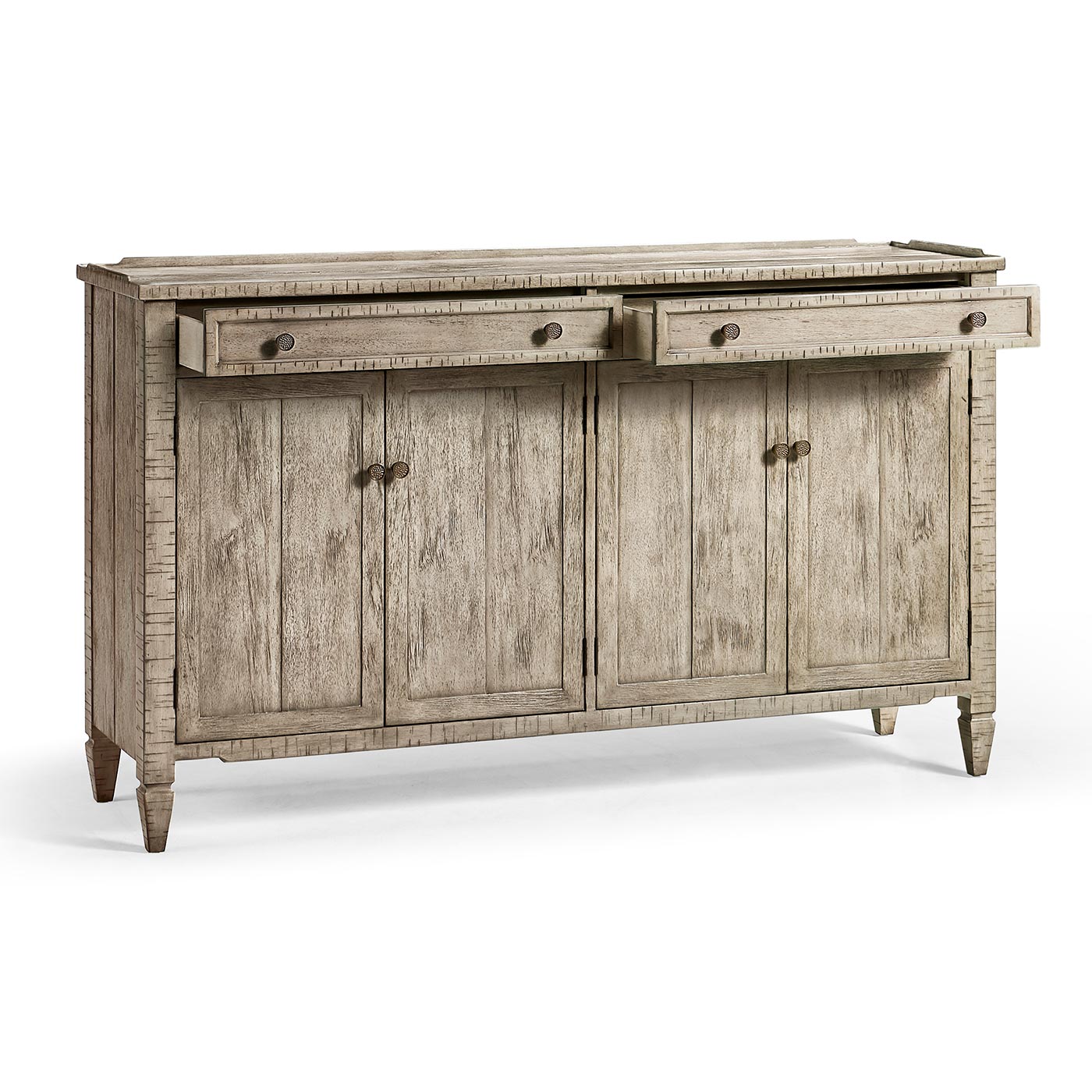 Four-Door Sideboard in Rustic Grey
