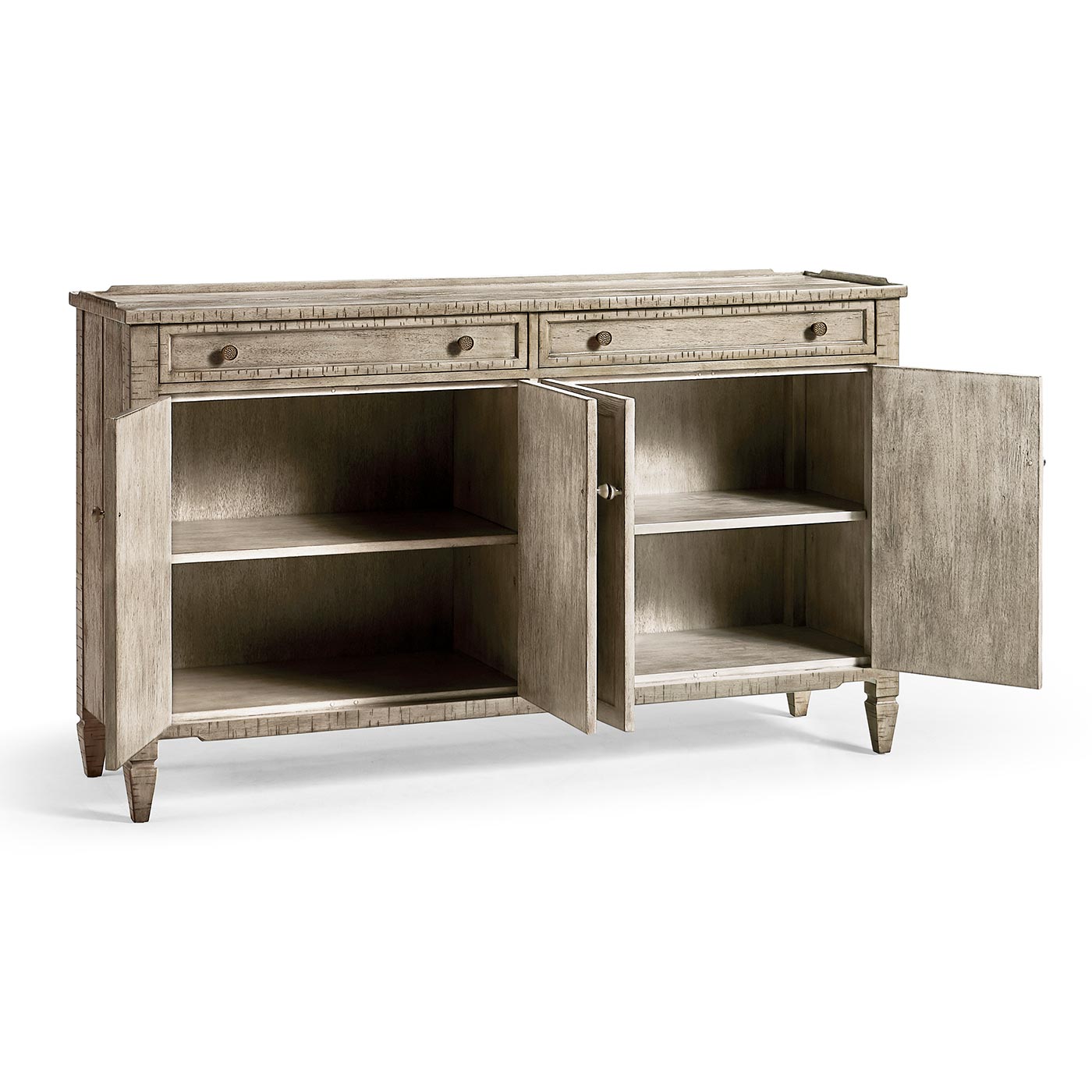Four-Door Sideboard in Rustic Grey