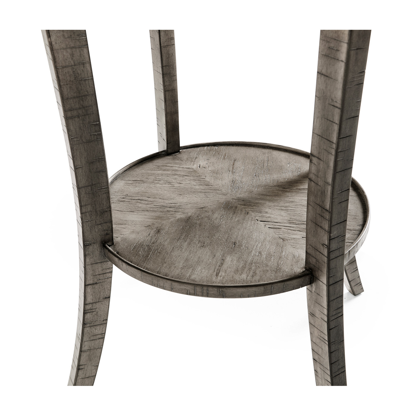 Quatrefoil Lamp Table in Antique Dark Grey