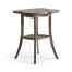 Quatrefoil Lamp Table in Antique Dark Grey