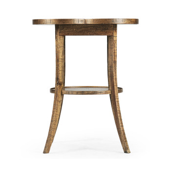 Quatrefoil Lamp Table in Medium Driftwood