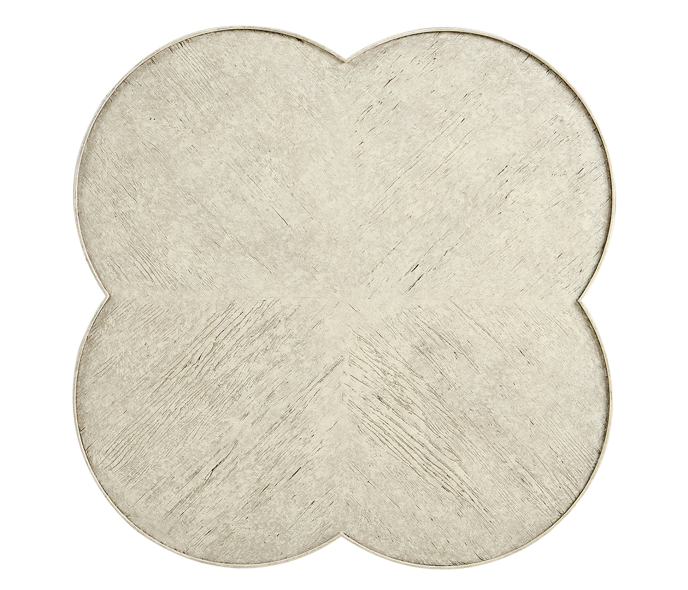 Quatrefoil Lamp Table in Whitewash Driftwood