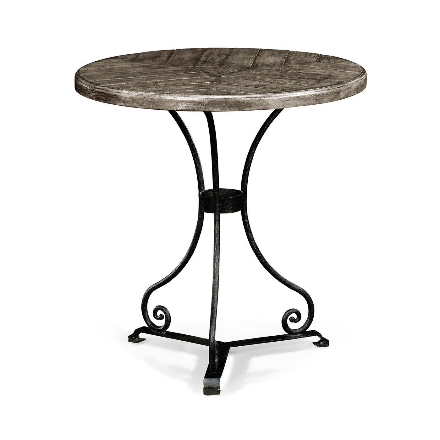 Antique Dark Grey Style Parquet Table