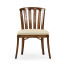 Casual Slat Upholstered Side Chair