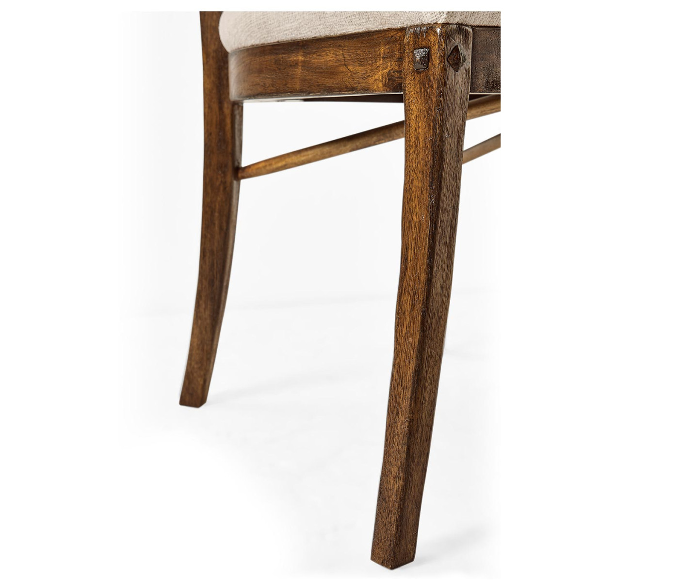 Casual Slat Upholstered Side Chair