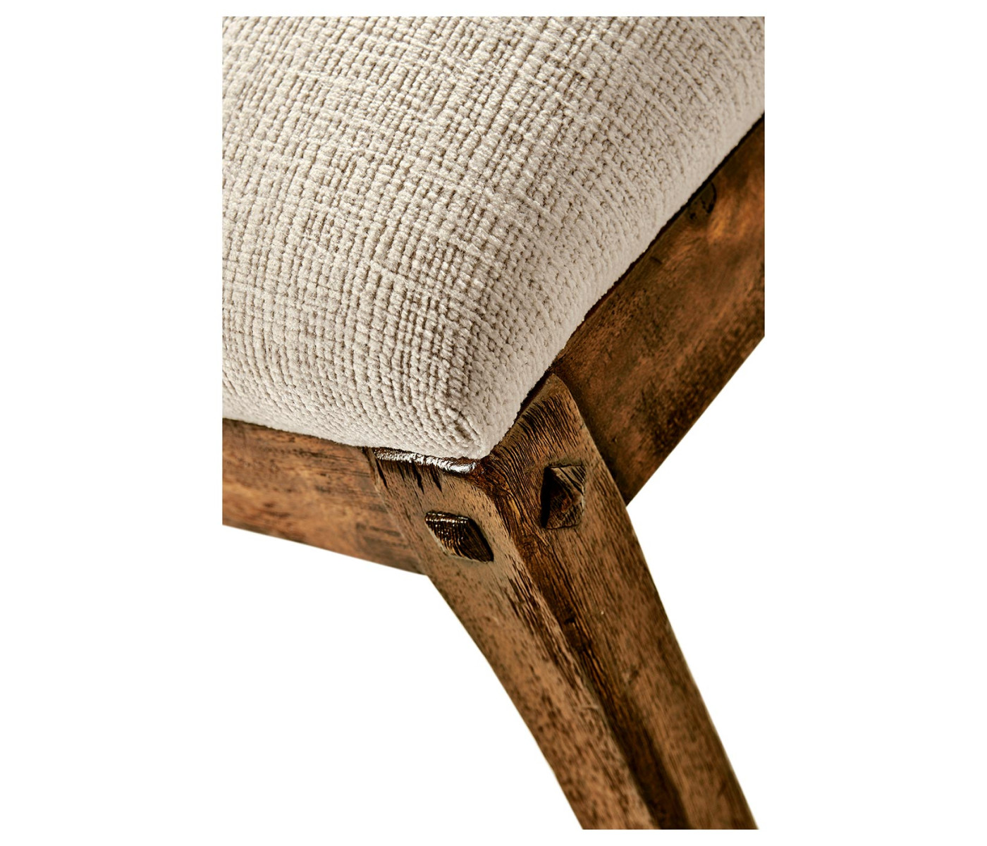 Casual Slat Upholstered Side Chair