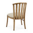 Casual Slat Upholstered Side Chair