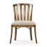 Casual Slat Upholstered Side Chair