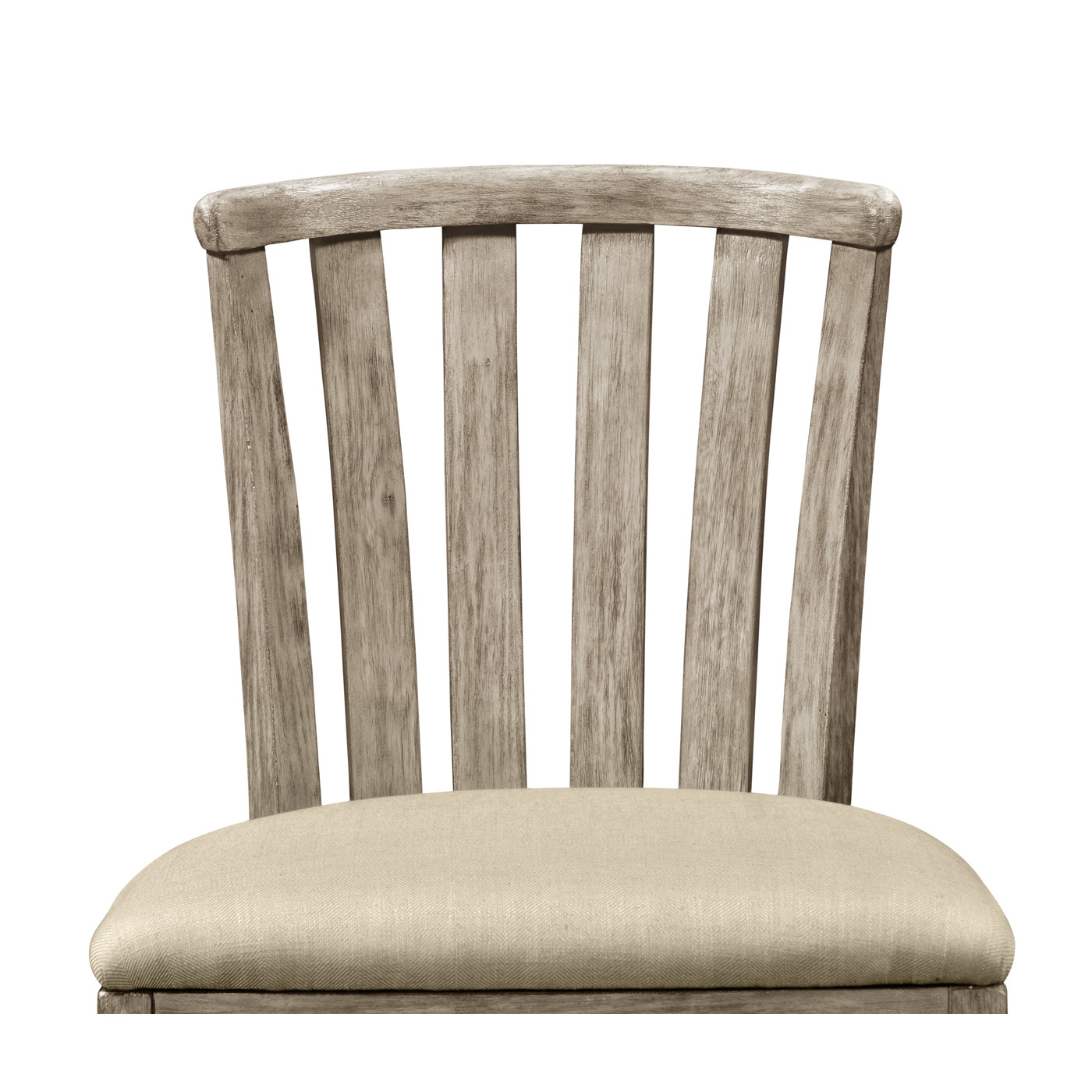 Casual Slat Upholstered Side Chair