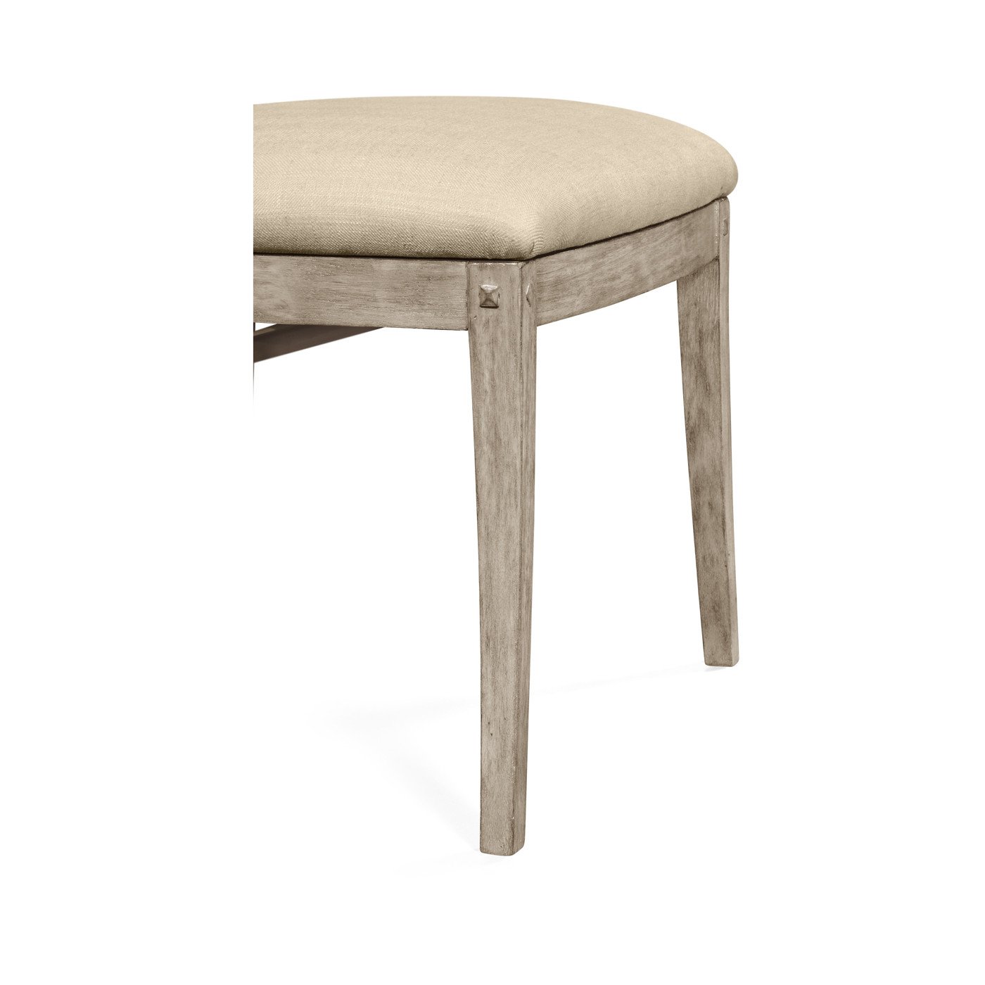 Casual Slat Upholstered Side Chair
