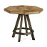 Light & Dark Driftwood Side Table with Octagonal Top