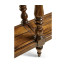 Country Walnut Parquet Double Console Table