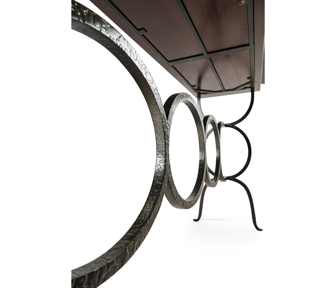 Casual Console Table with Iron Base