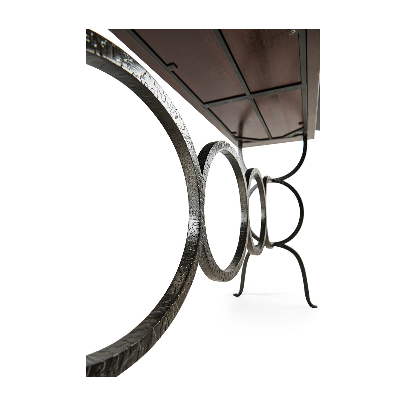 Casual Console Table with Iron Base