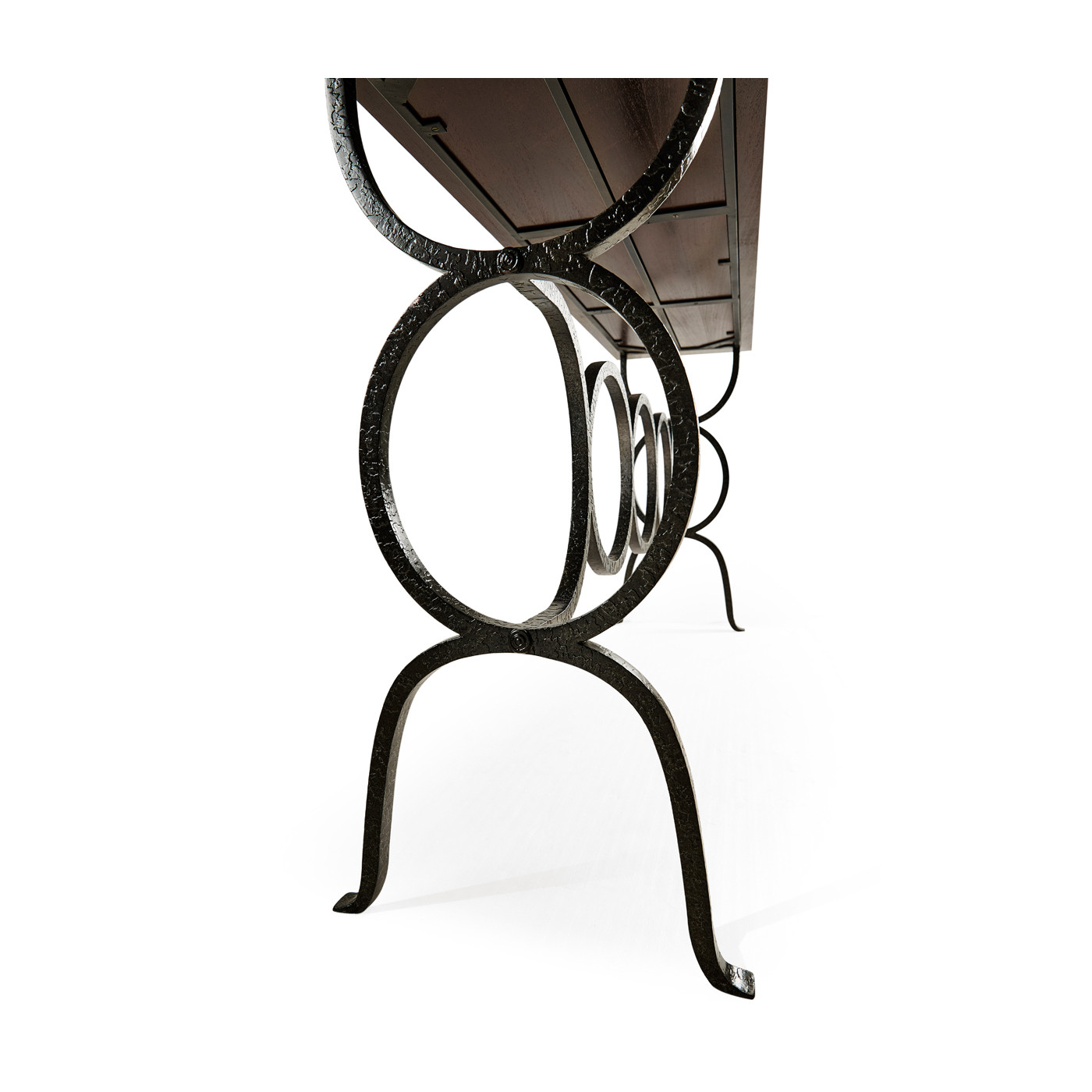 Casual Console Table with Iron Base