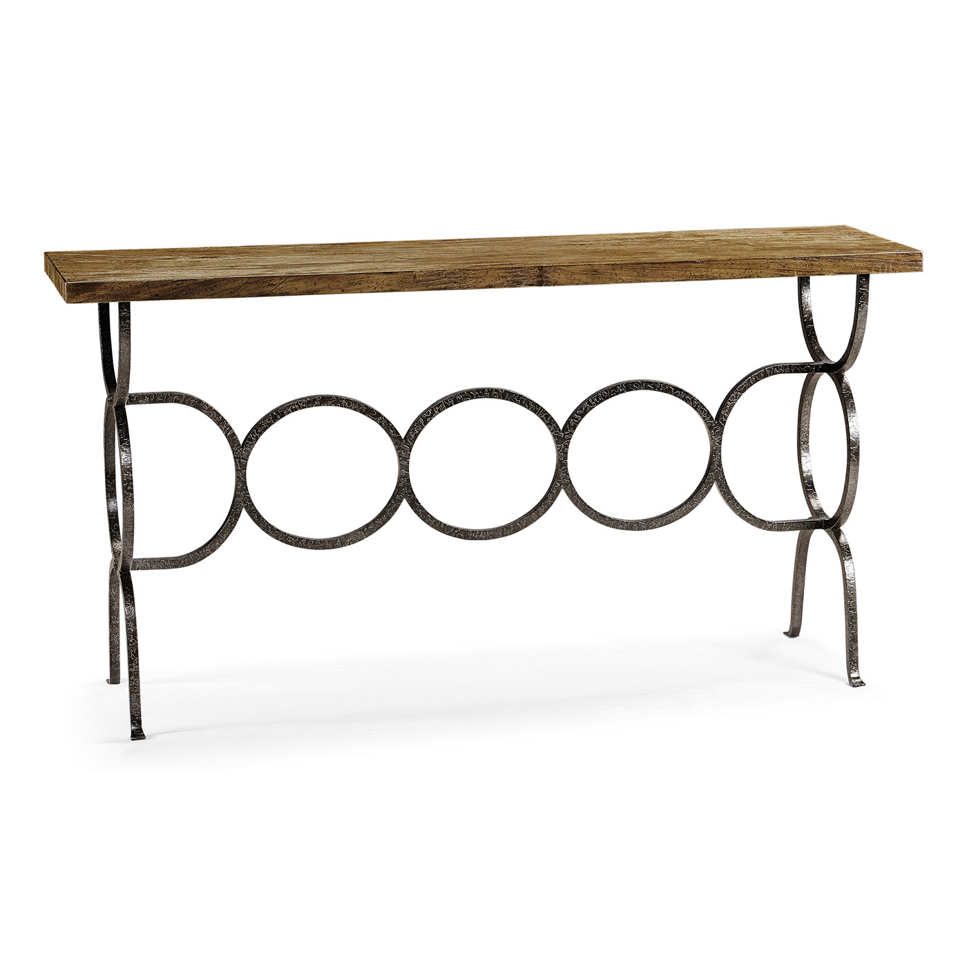 Casual Console Table with Iron Base