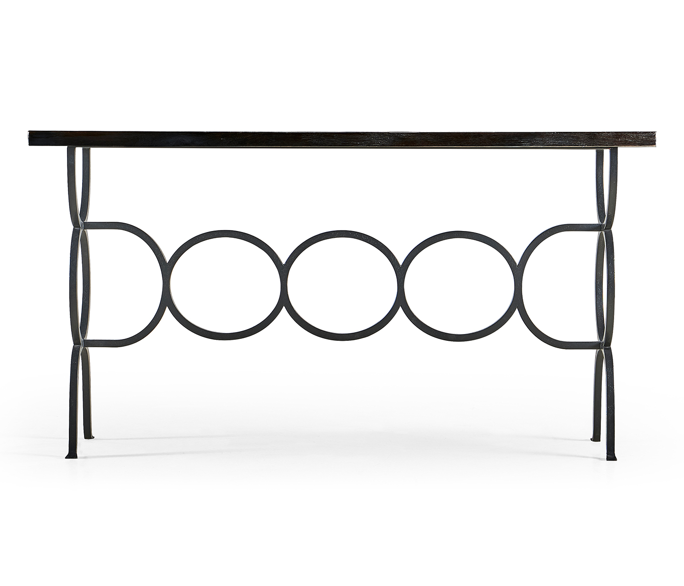 Casual Console Table with Iron Base
