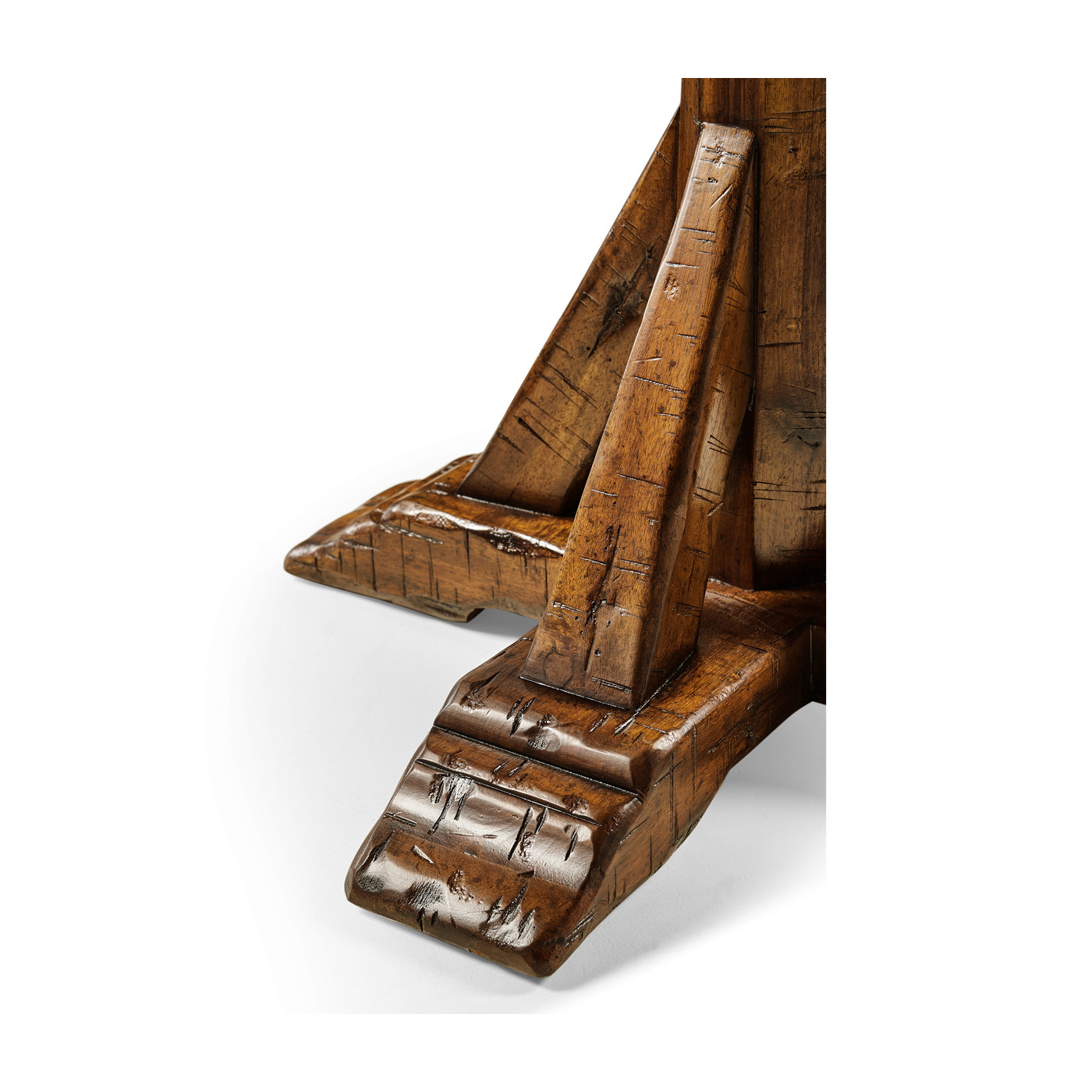 Country Walnut Square Side Table