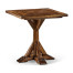 Country Walnut Square Side Table