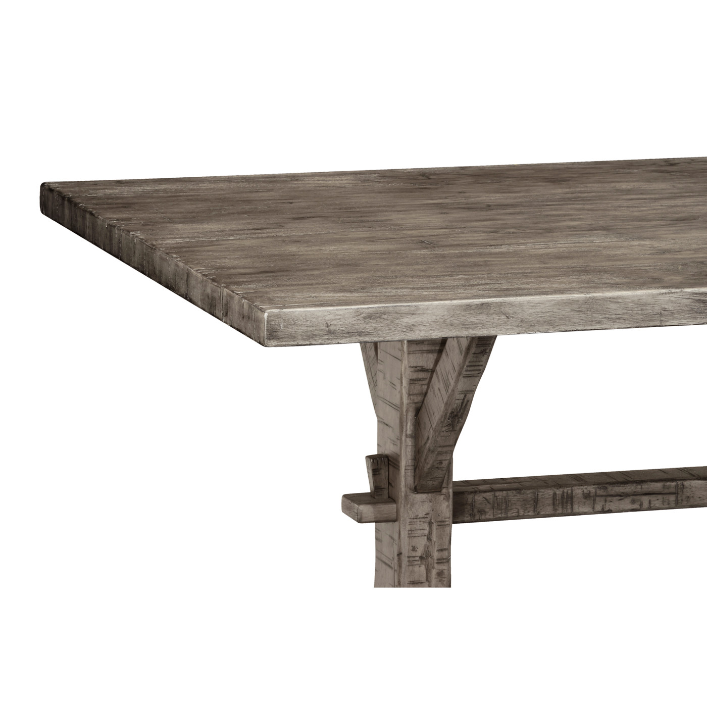 Solid Antique Dark Grey Dining Table 72