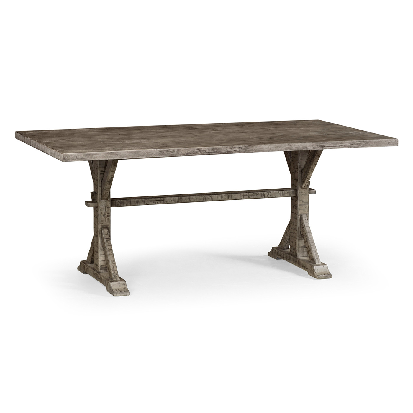 Solid Antique Dark Grey Dining Table 72