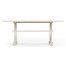 Solid Whitewash Driftwood Dining Table 72