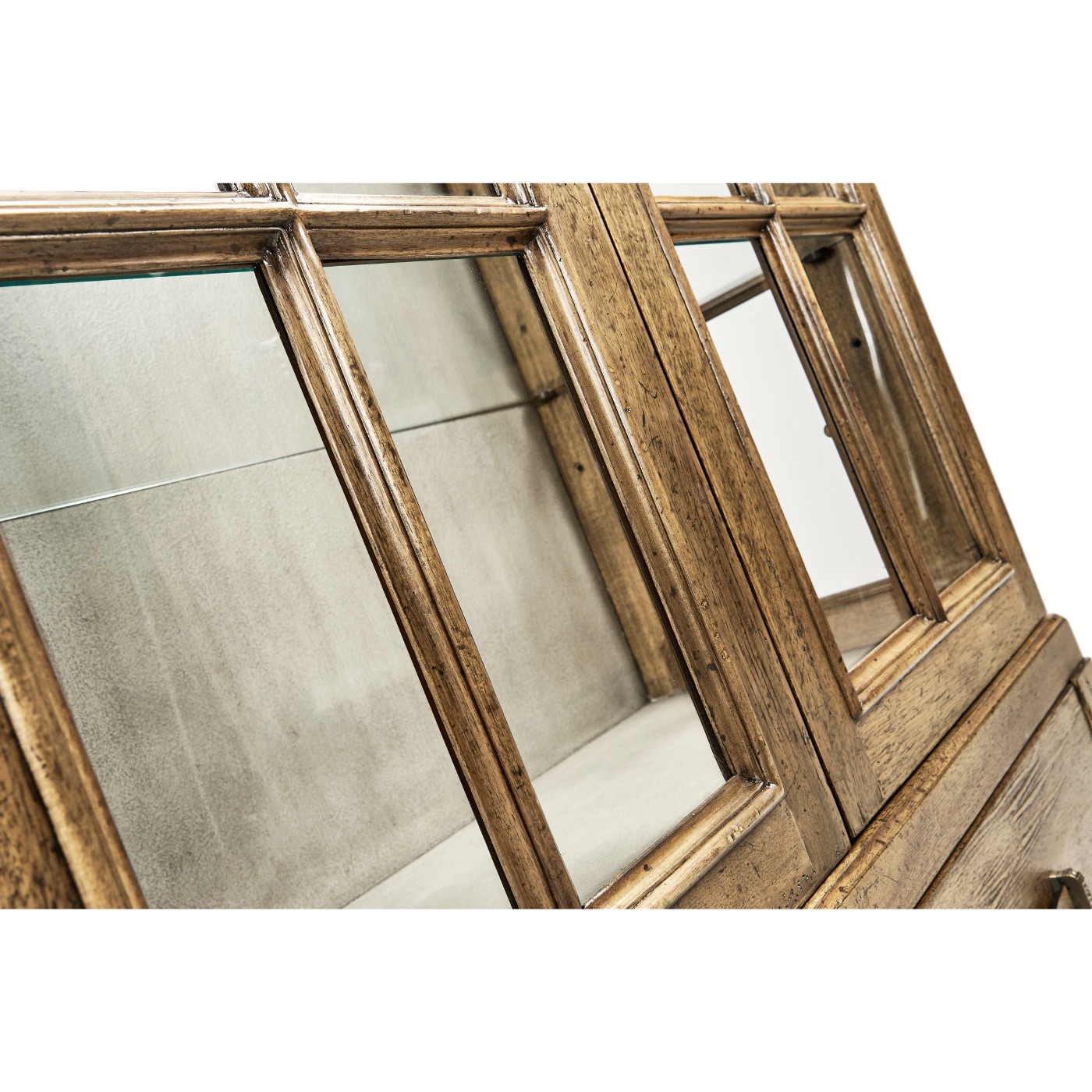 Casual Plank Medium Driftwood Tall Glazed Cabinet