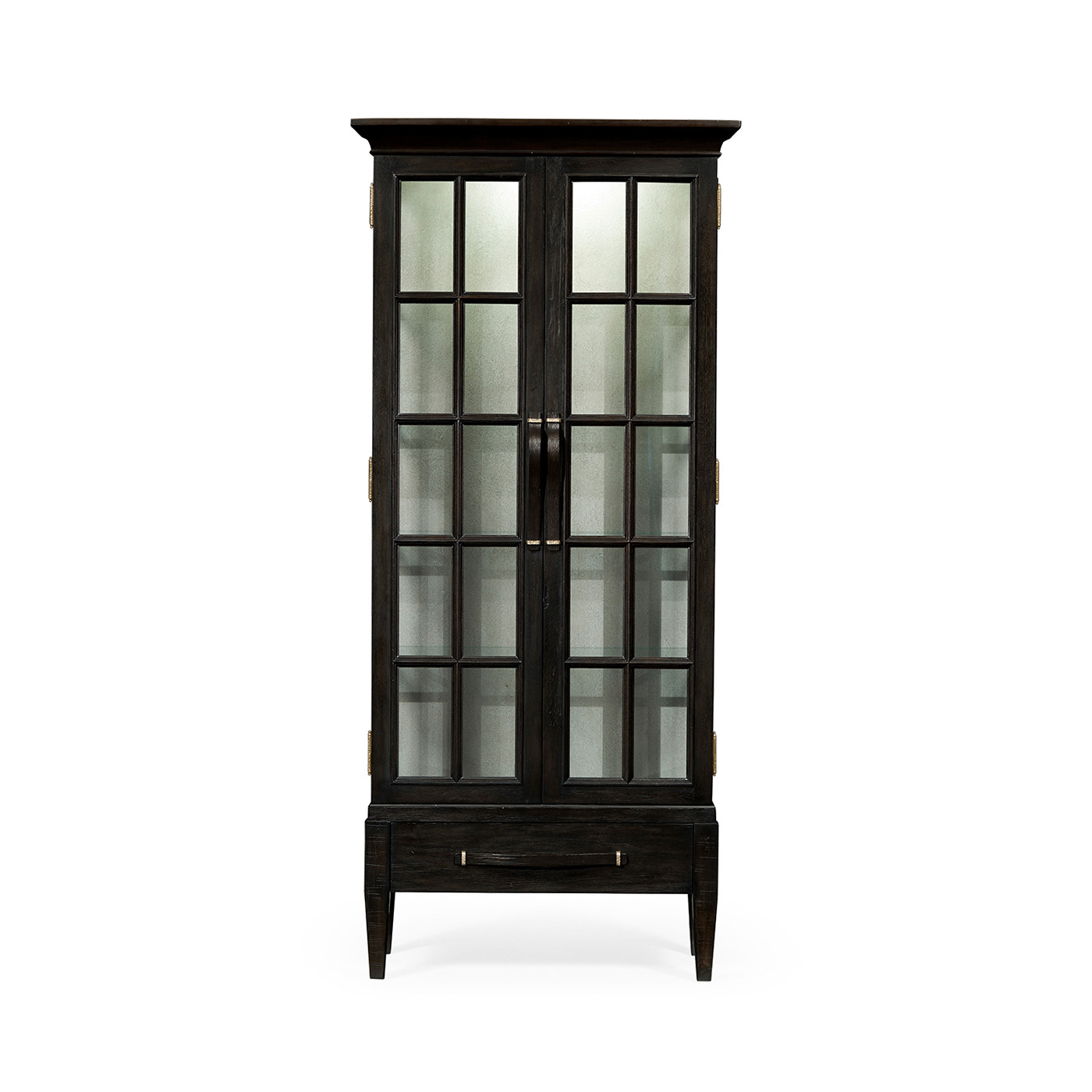 Casual Plank Dark Ale Tall Glazed Cabinet
