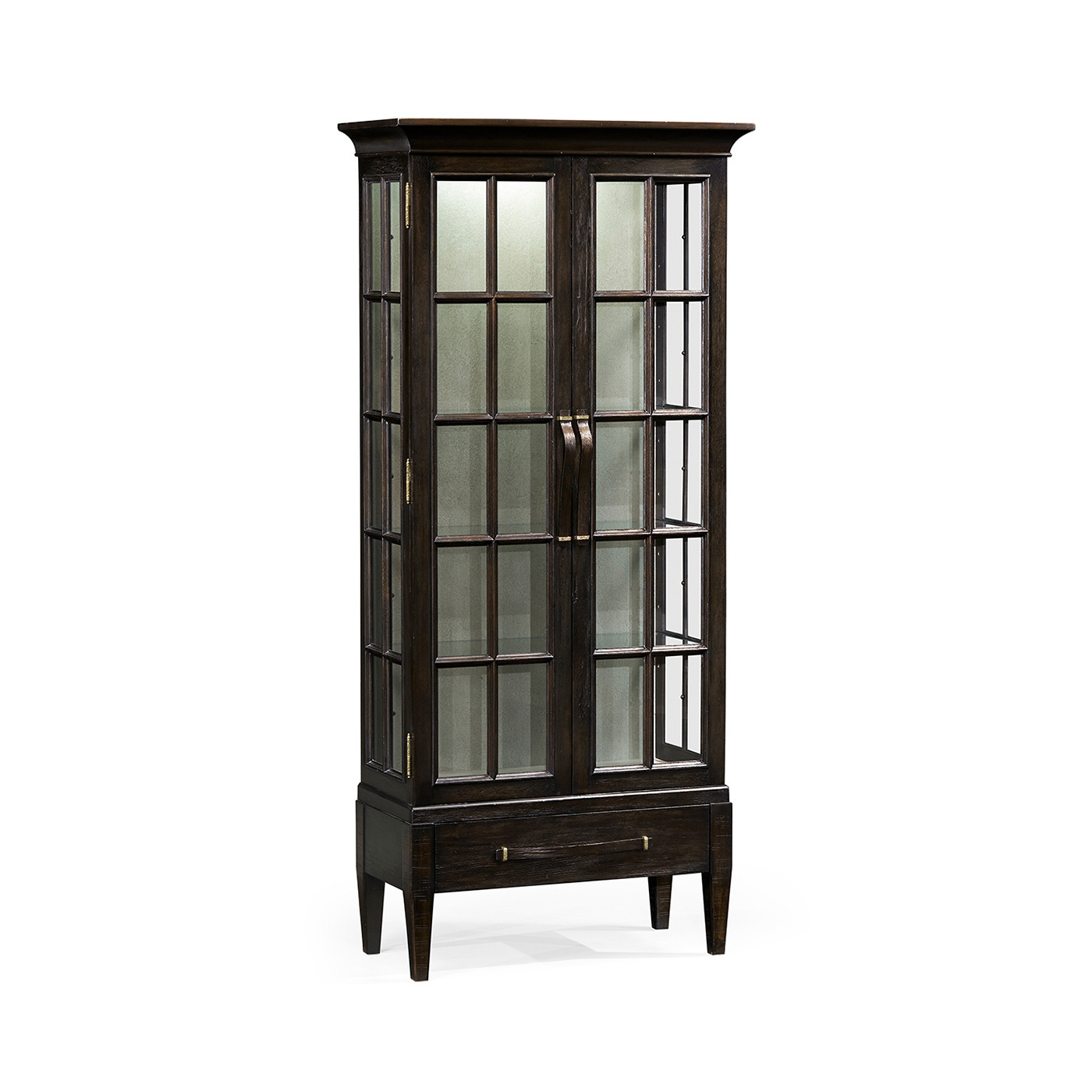 Casual Plank Dark Ale Tall Glazed Cabinet