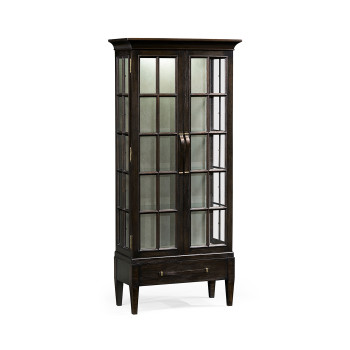 Casual Plank Dark Ale Tall Glazed Cabinet