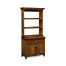 Plank country walnut narrow dresser with strap handles