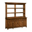 Country Walnut Parquet Welsh Dresser with Strap Handles