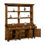 Country Walnut Parquet Welsh Dresser with Strap Handles