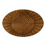 Country Walnut Parquet Round-to-Oval Dining Table 53