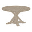 Rustic Grey Parquet Round-to-Oval Dining Table 53