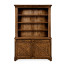 Country Walnut Style China Cabinet
