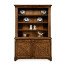 Country Walnut Style China Cabinet