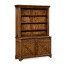 Country Walnut Style China Cabinet