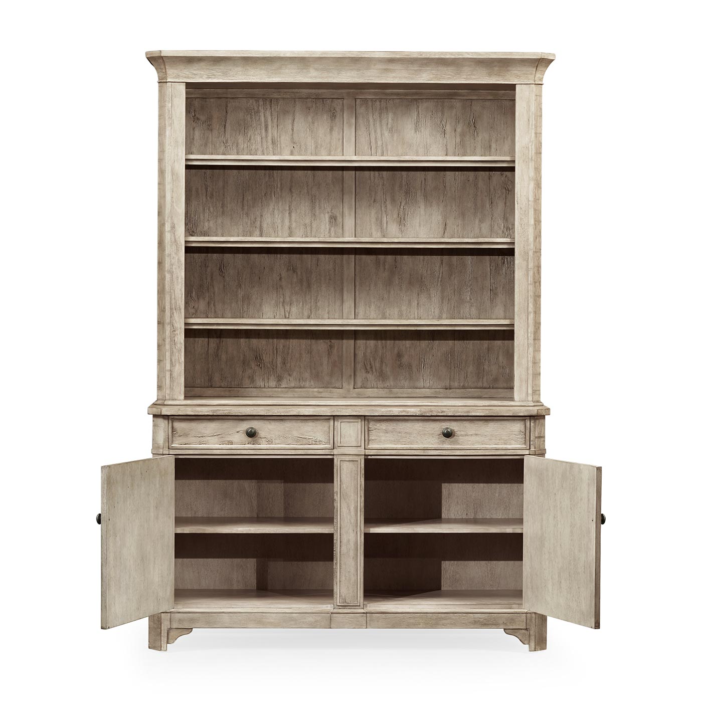 Rustic Grey China Cabinet